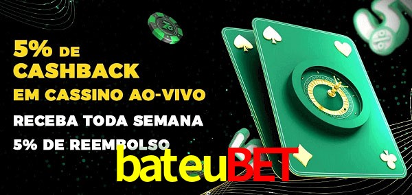 Promoções do cassino ao Vivo bateubet